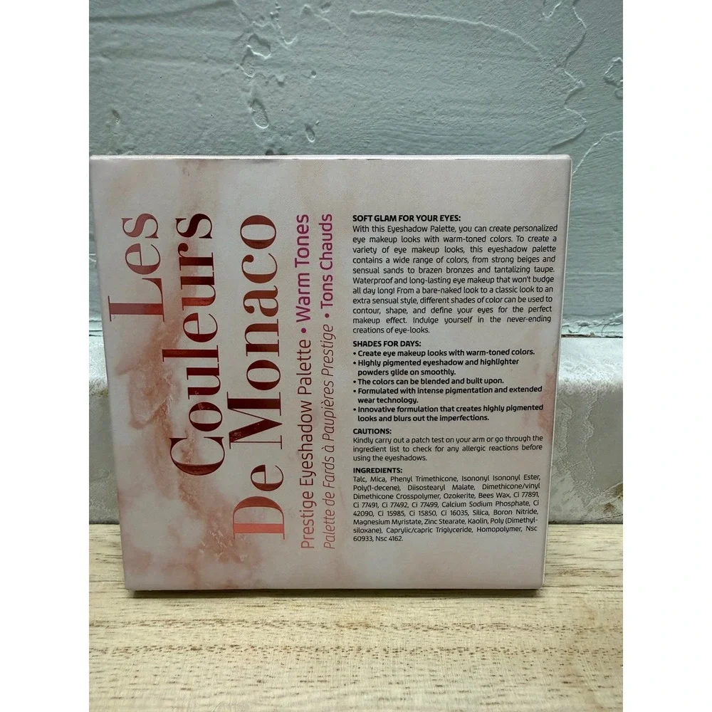 Les Couleurs De‎ Monaco Prestige Eyeshadow Palette Warm Tones New in Box